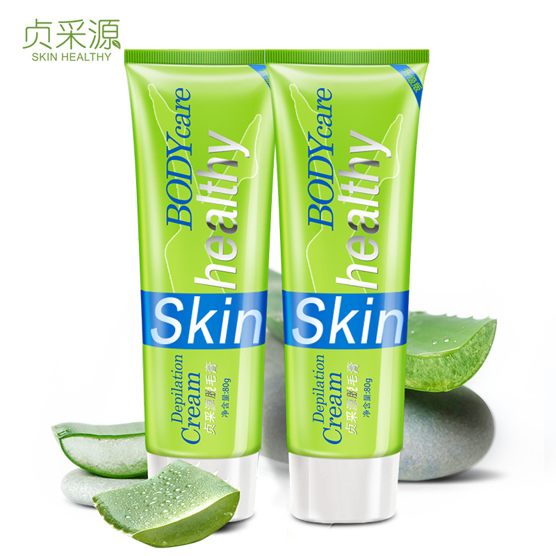 貞采源溫和脫毛膏 80g大容量，學生黨必備的腋下、腿部毛發自在解決方案